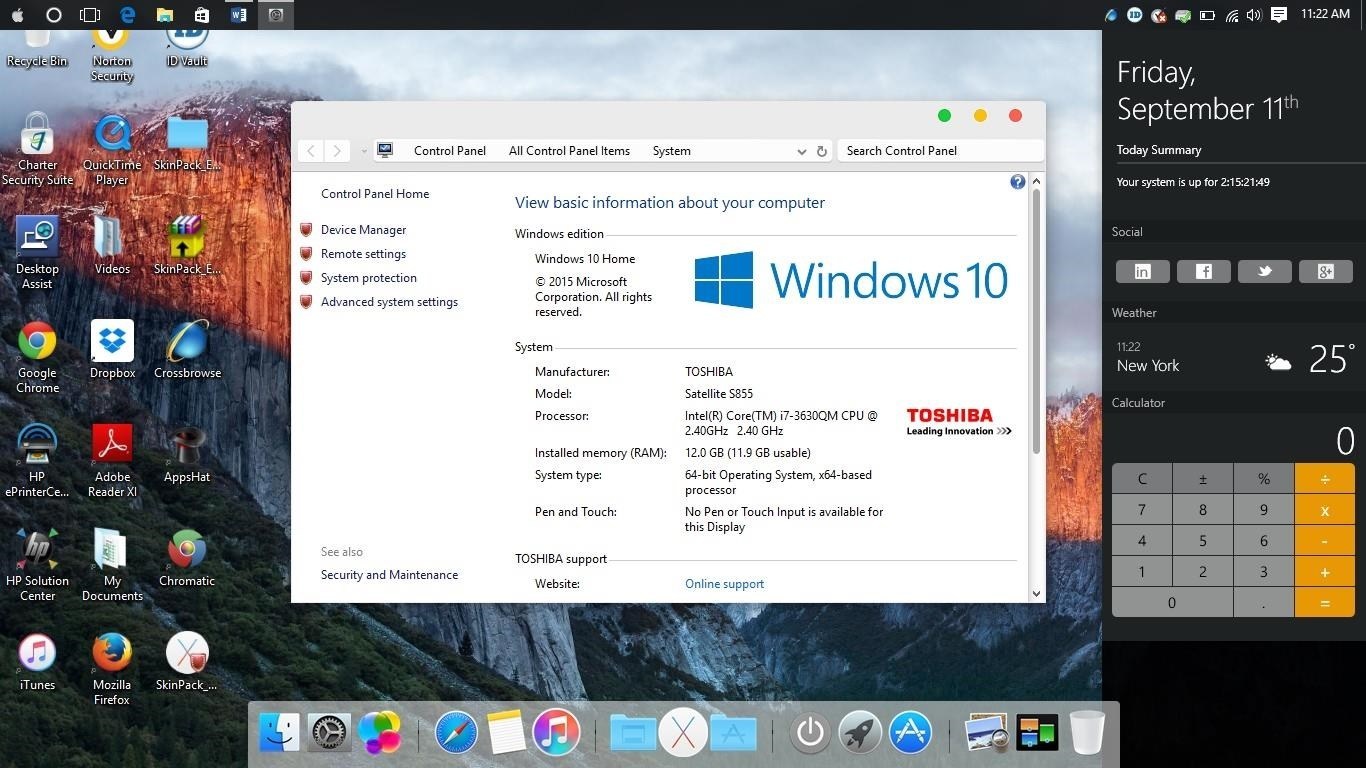 Turn windows 10 into mac
